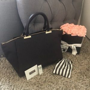 Gotham Satchel Dark Purple